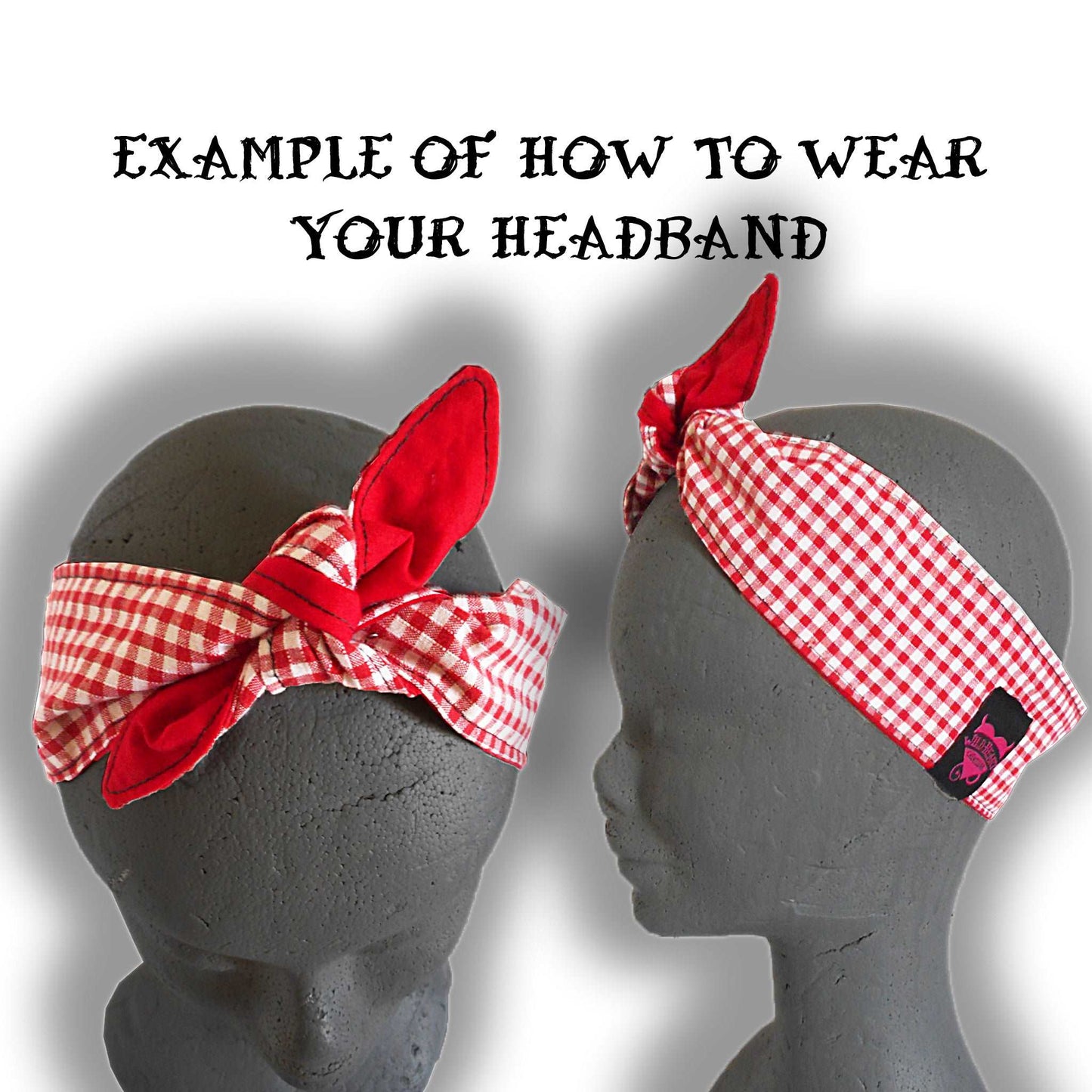 SCHMALES HAARBAND: POLKA DOTS GRÜN