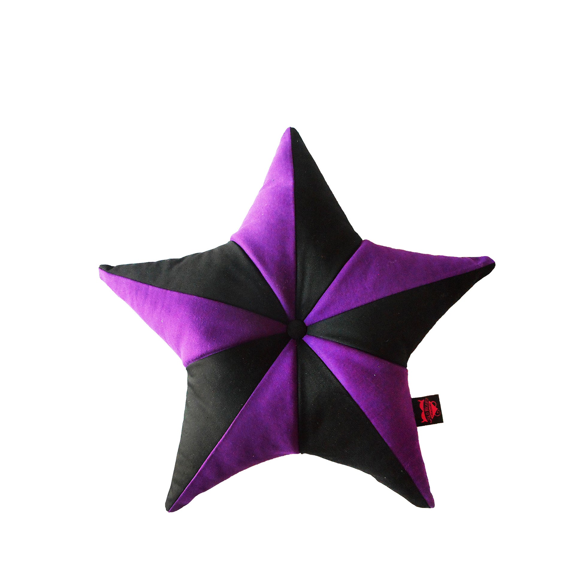 handgefertigtes nautisches Sternenkissen in lila