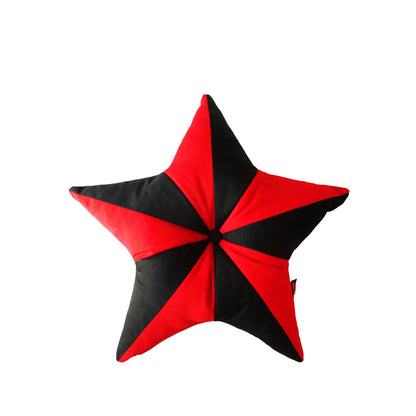 handgefertigtes nautisches Sternenkissen in rot